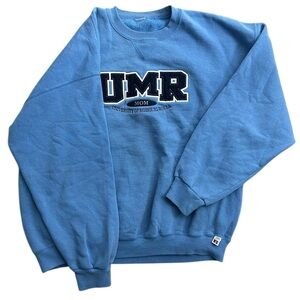 Vintage Russell Athletic UMR University of Missouri-Rolla Mom Sweatshirt Blue